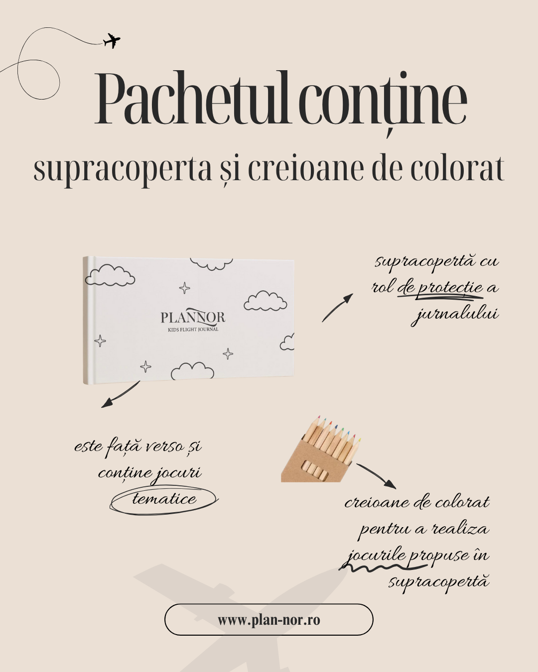 Pachet jurnal roz și accesorii