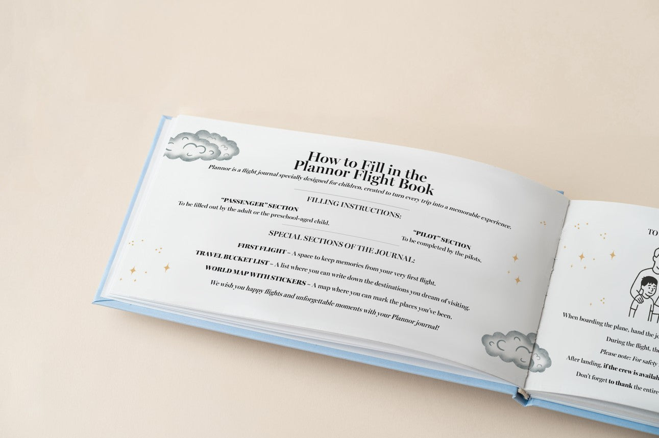 Pachet jurnal albastru și accesorii